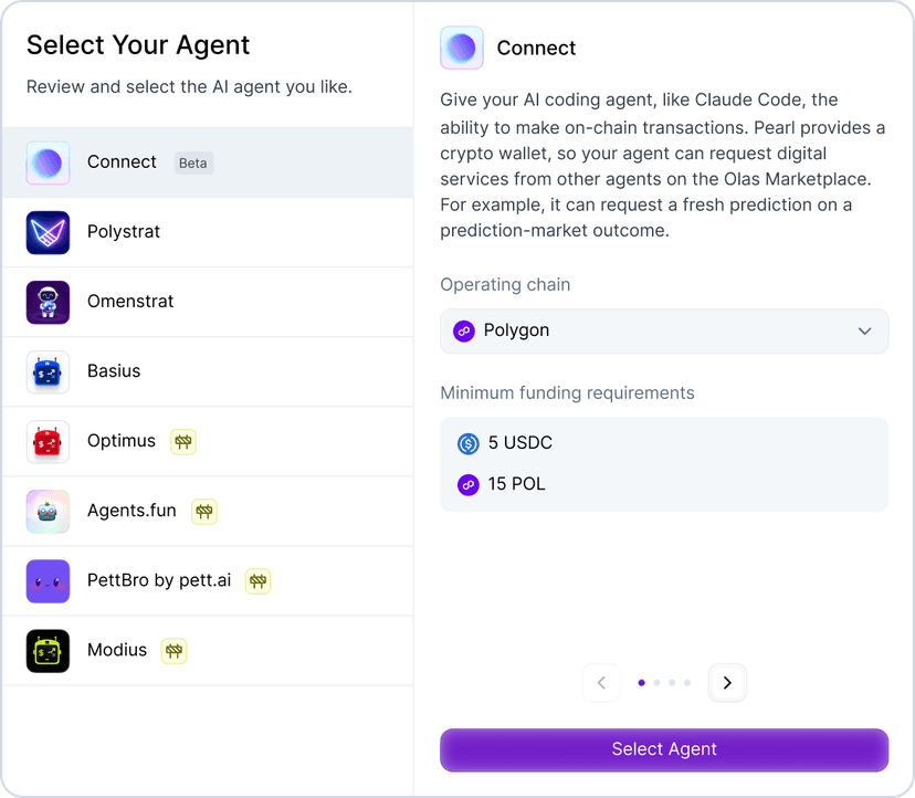 Select your agent