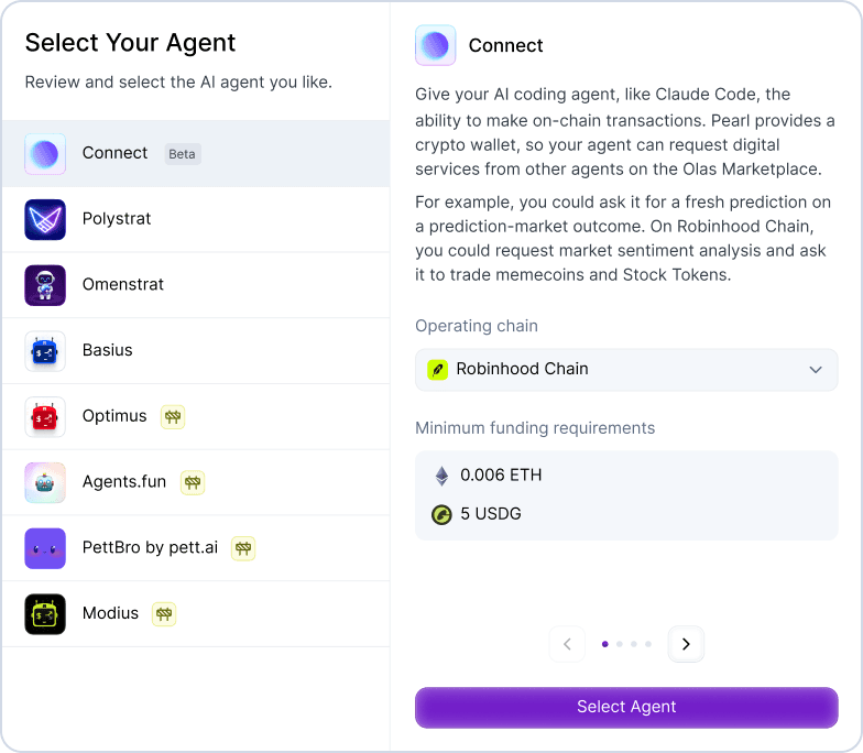 Select your agent