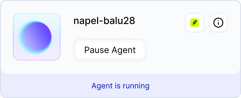 Start your agent