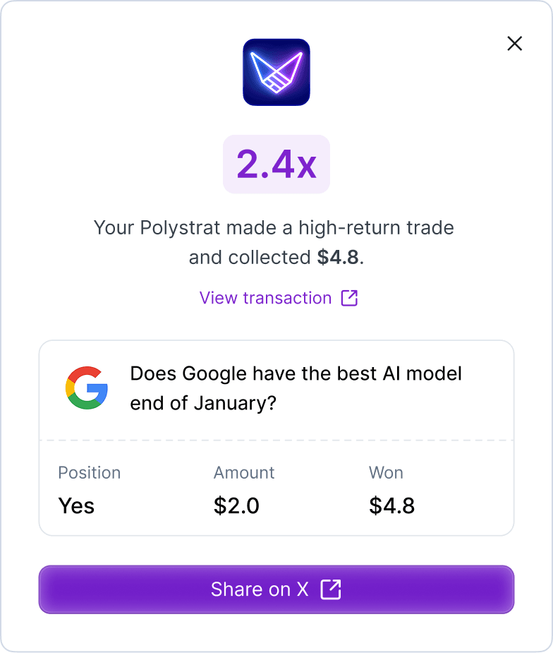 Watch it work and share achievements with friends